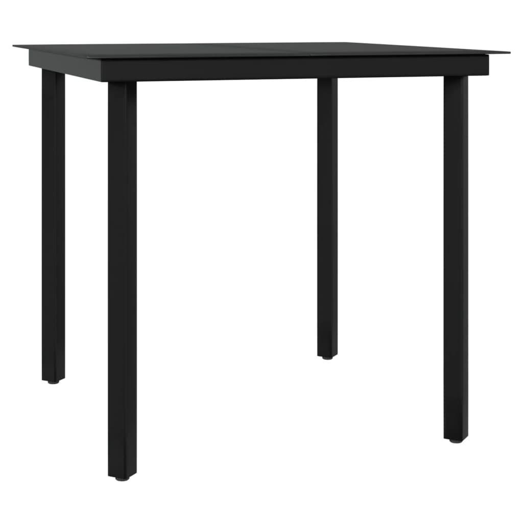 Set mobilier de grădină, cu perne, 3 piese, gri și negru GartenMobel Dekor