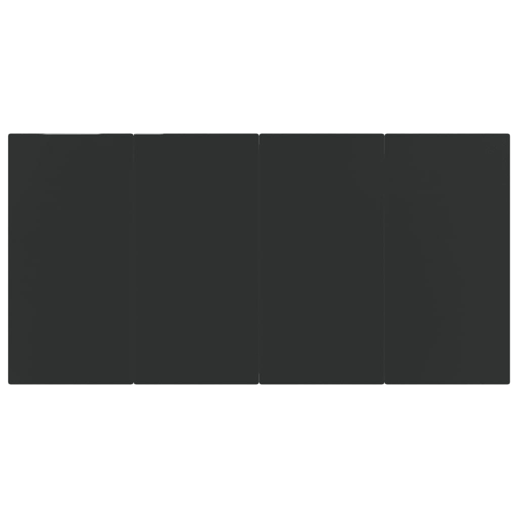 Set de masă pentru grădină, 7 piese, cu perne, negru GartenMobel Dekor