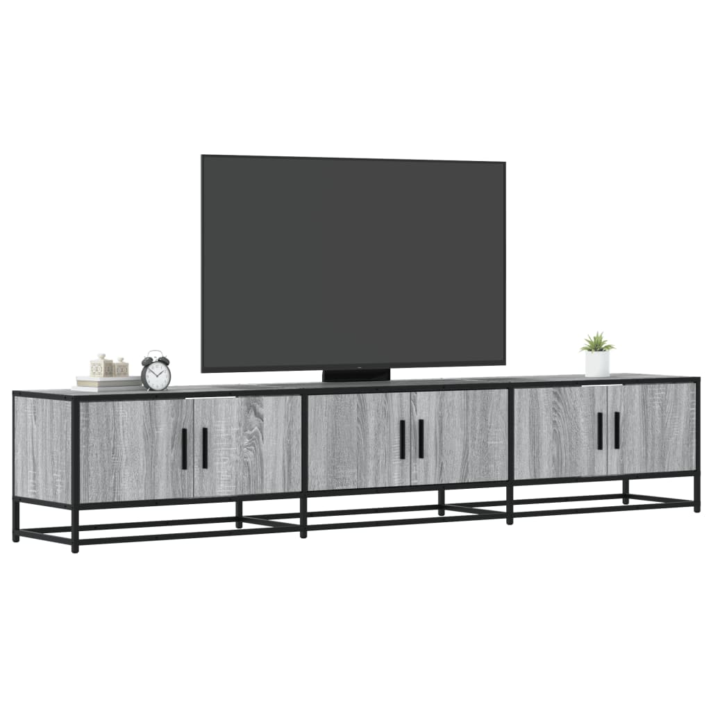 Dulap TV, gri sonoma, 210x35x41 cm, lemn prelucrat GartenMobel Dekor