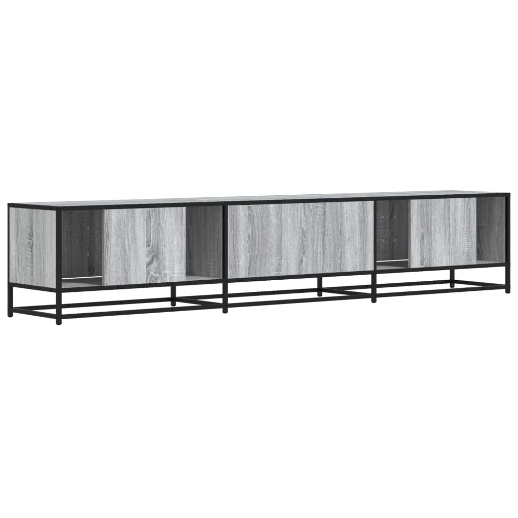 Dulap TV, gri sonoma, 210x35x41 cm, lemn prelucrat GartenMobel Dekor