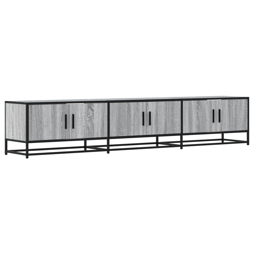 Dulap TV, gri sonoma, 210x35x41 cm, lemn prelucrat GartenMobel Dekor