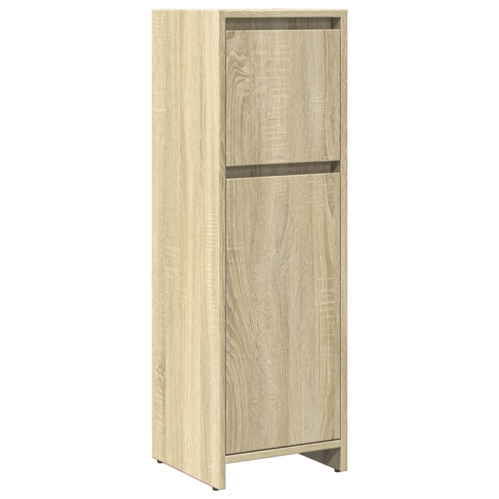 Set mobilier de baie, 3 piese, stejar sonoma, lemn prelucrat GartenMobel Dekor