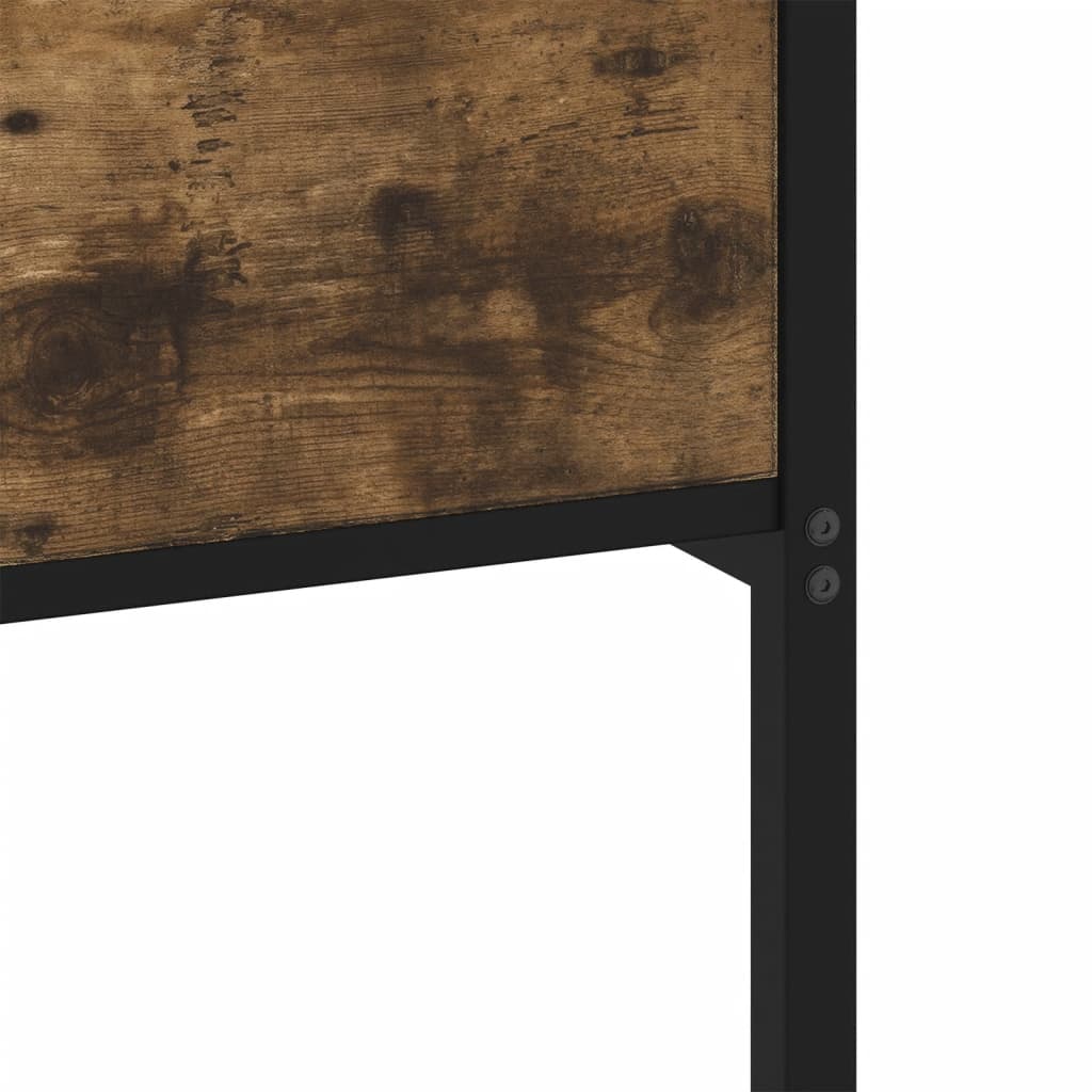 Cadru pat fără saltea, stejar fumuriu 80x200 cm lemn prelucrat GartenMobel Dekor