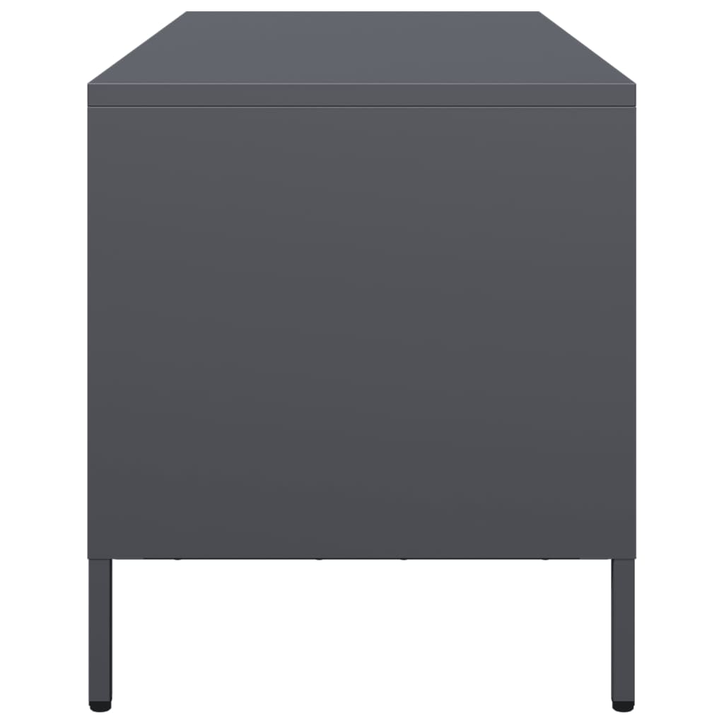 Dulap TV, antracit, 101,5x39x43,5 cm, oțel laminat la rece GartenMobel Dekor