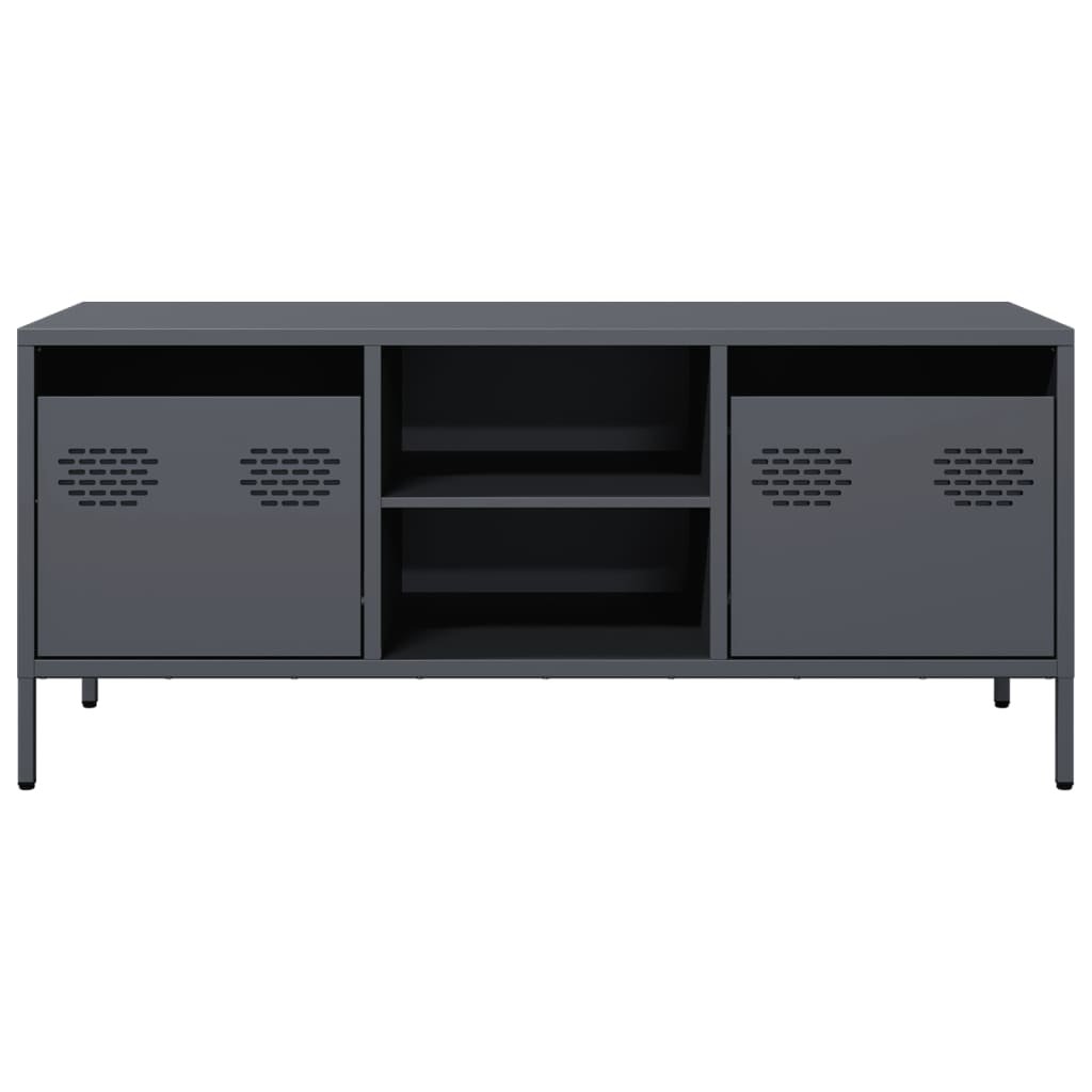 Dulap TV, antracit, 101,5x39x43,5 cm, oțel laminat la rece GartenMobel Dekor