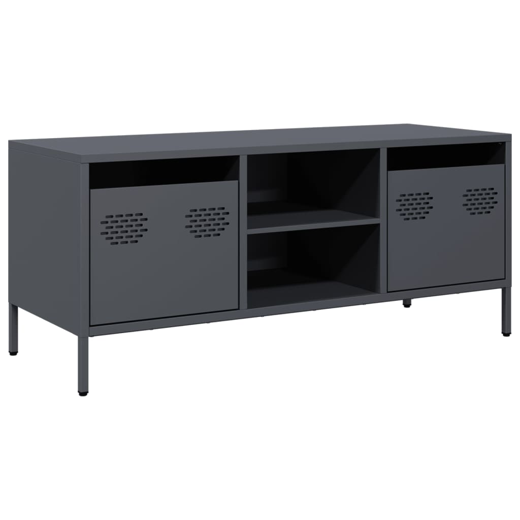 Dulap TV, antracit, 101,5x39x43,5 cm, oțel laminat la rece GartenMobel Dekor