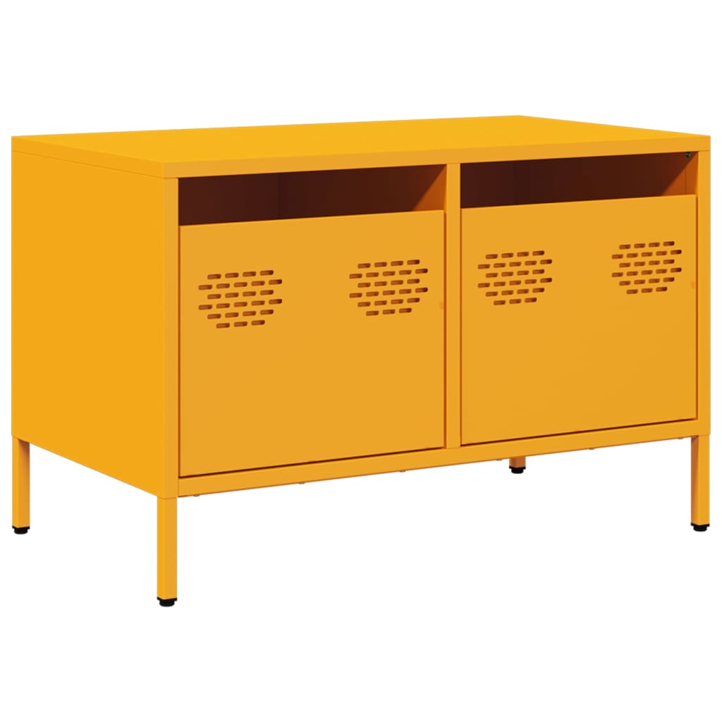 Dulap TV, galben muștar, 68x39x43,5 cm, oțel laminat la rece GartenMobel Dekor