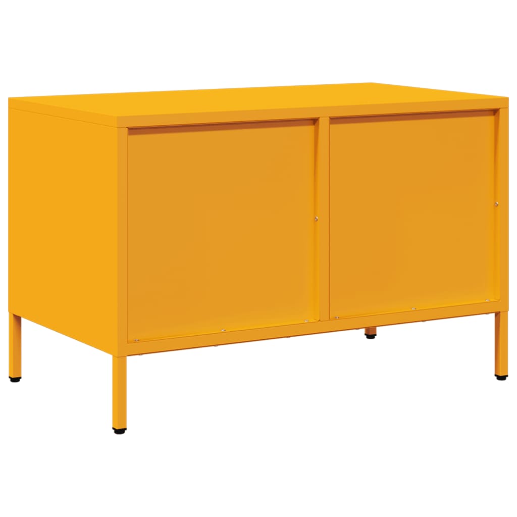 Dulap TV, galben muștar, 68x39x43,5 cm, oțel laminat la rece GartenMobel Dekor