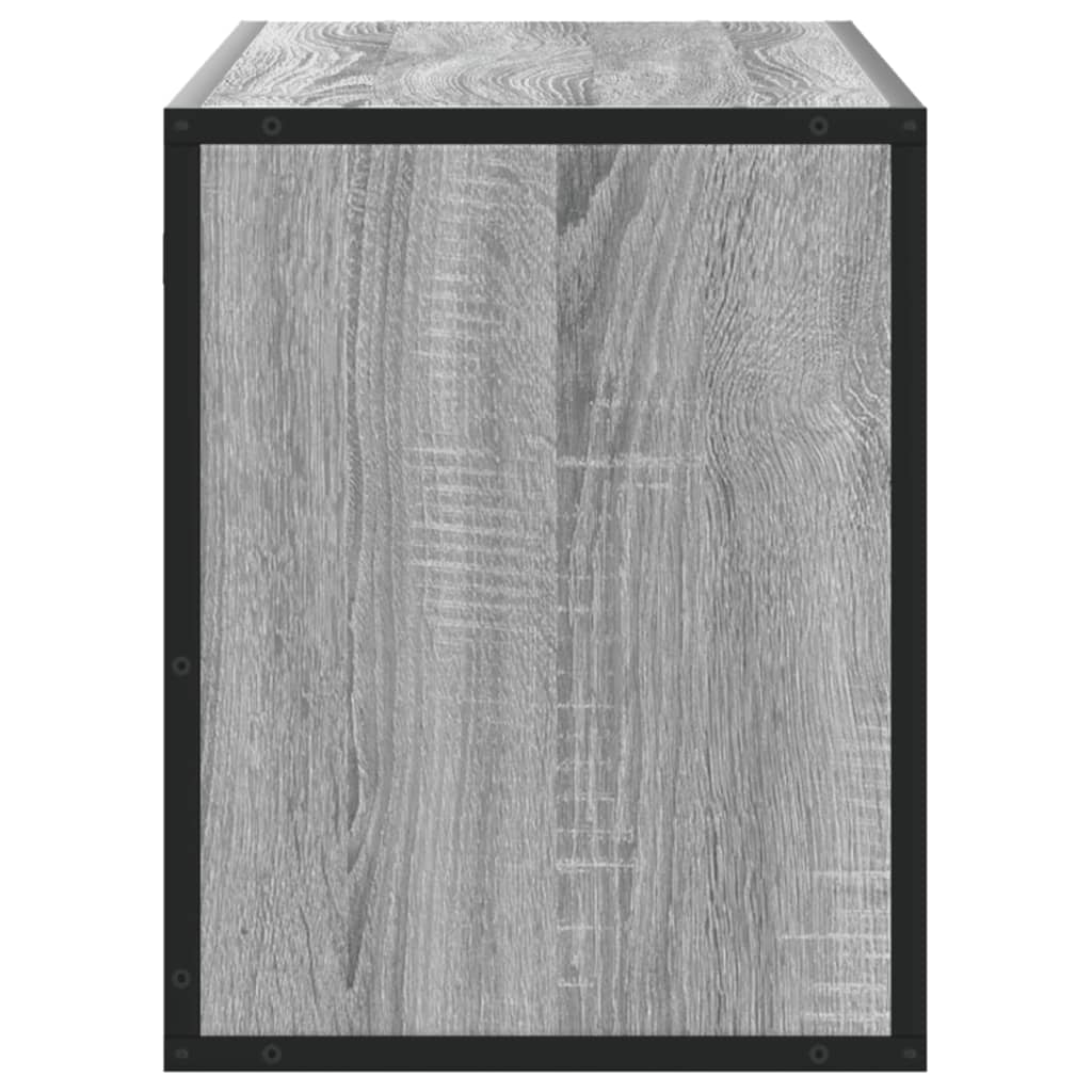 Dulap TV, gri sonoma, 100x31x39,5 cm, lemn prelucrat și metal GartenMobel Dekor