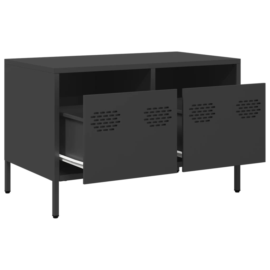 Dulap TV, negru, 68x39x43,5 cm, oțel laminat la rece GartenMobel Dekor