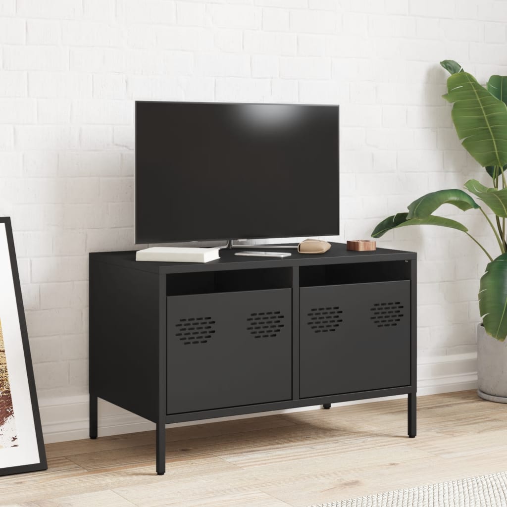 Dulap TV, negru, 68x39x43,5 cm, oțel laminat la rece GartenMobel Dekor