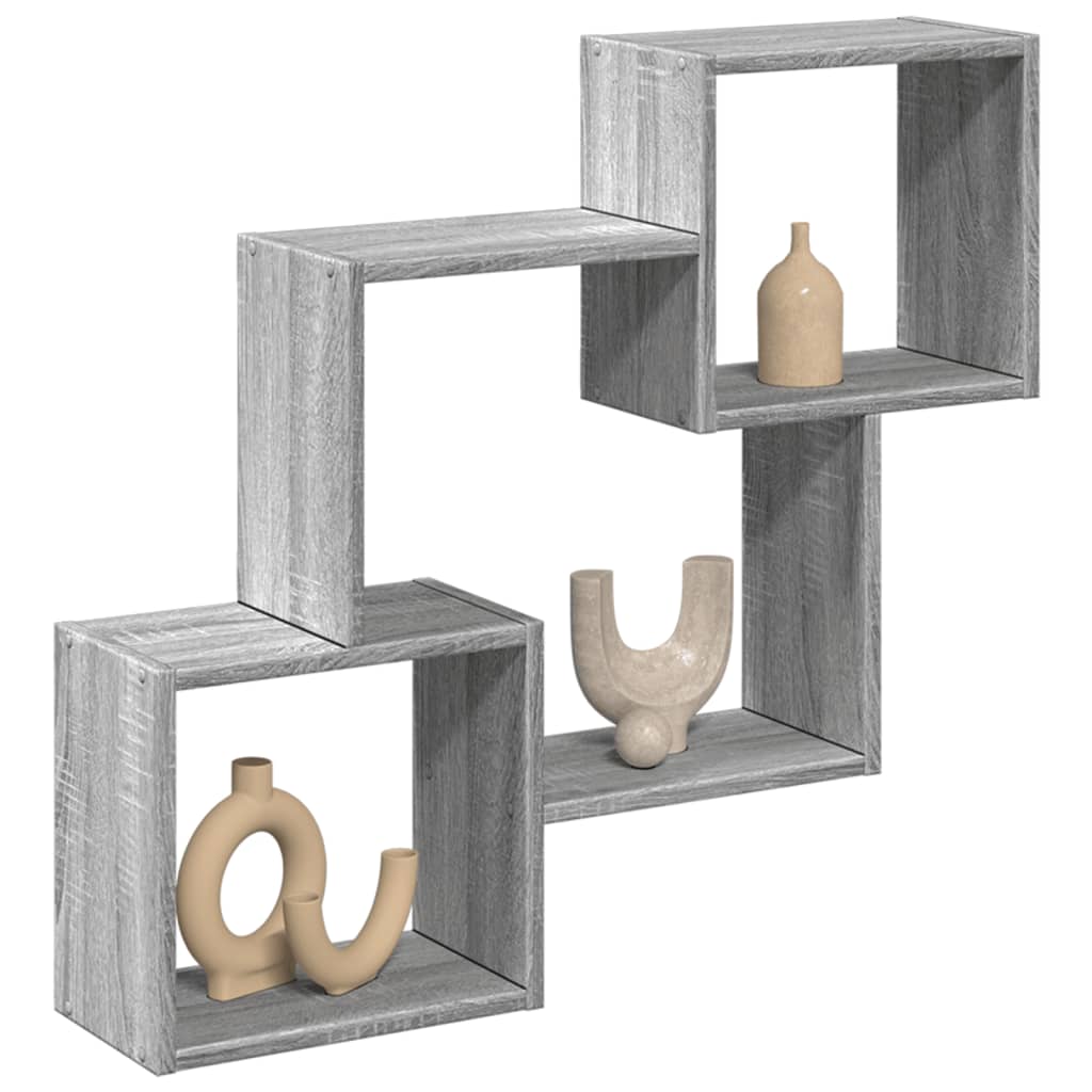 Dulap de perete, 78x18x71 cm, gri sonoma, lemn prelucrat GartenMobel Dekor