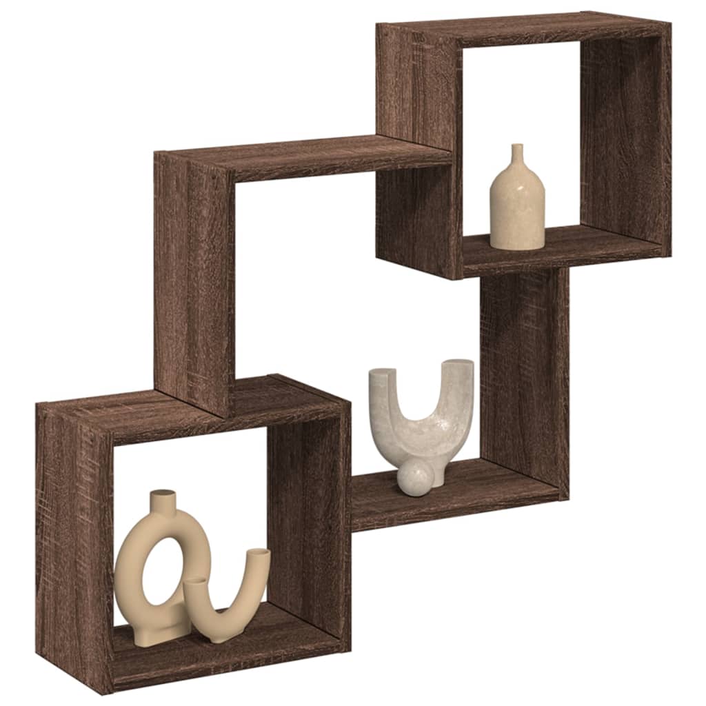 Dulap de perete, 78x18x71 cm, stejar maro, lemn prelucrat GartenMobel Dekor