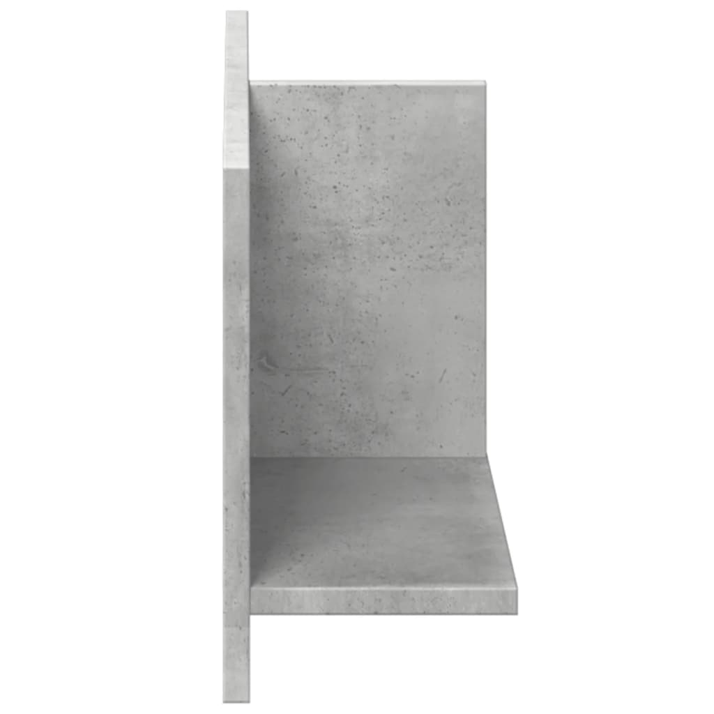 Dulap de perete, gri beton, 70x16,5x30 cm, lemn prelucrat GartenMobel Dekor