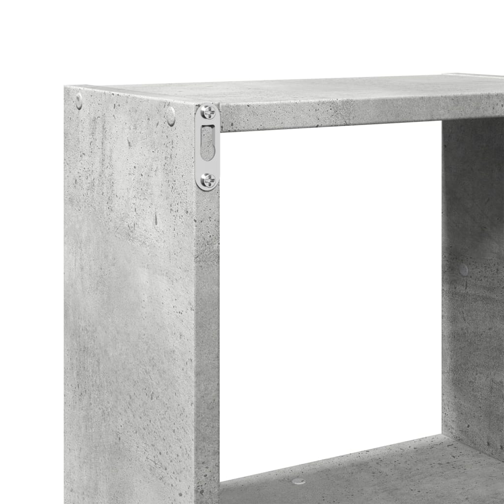 Dulap de perete, gri beton, 78x18x71 cm, lemn prelucrat GartenMobel Dekor
