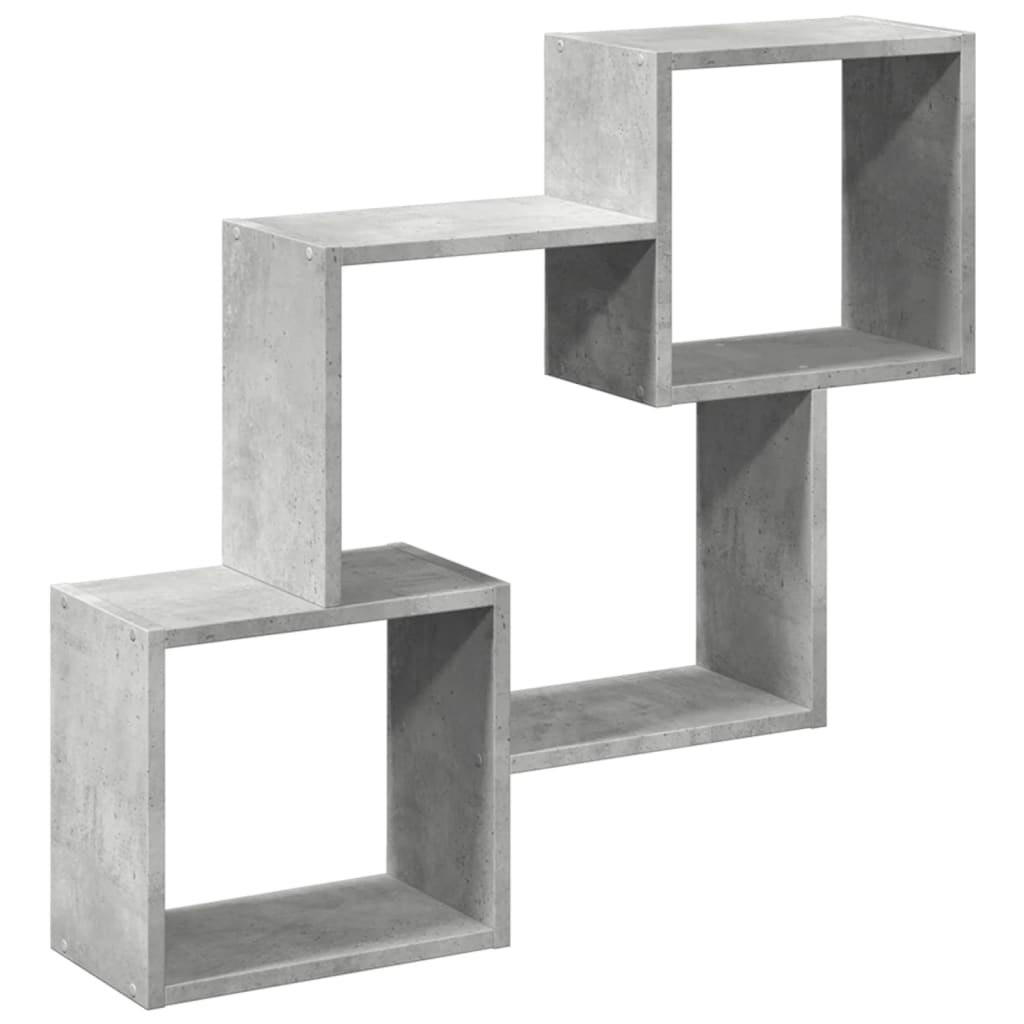 Dulap de perete, gri beton, 78x18x71 cm, lemn prelucrat GartenMobel Dekor