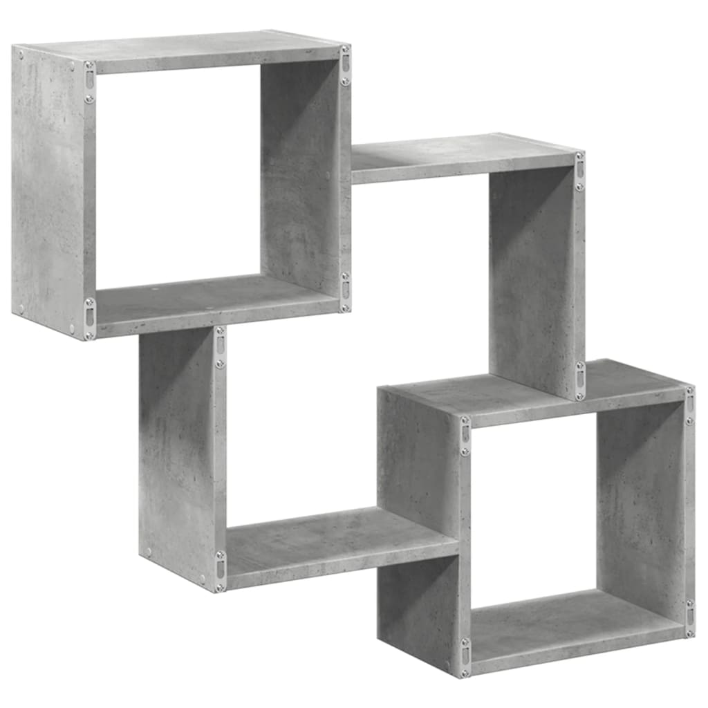 Dulap de perete, gri beton, 78x18x71 cm, lemn prelucrat GartenMobel Dekor