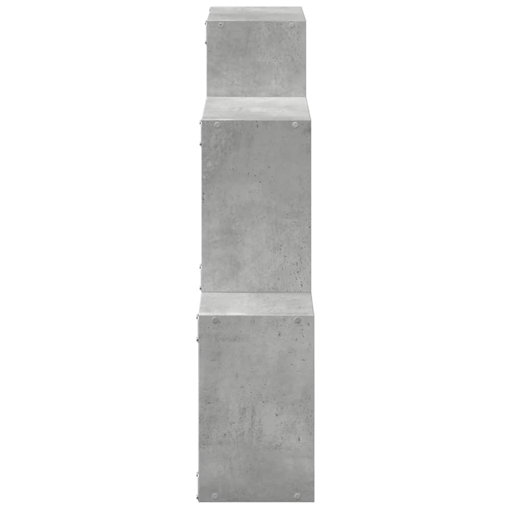 Dulap de perete, gri beton, 78x18x71 cm, lemn prelucrat GartenMobel Dekor