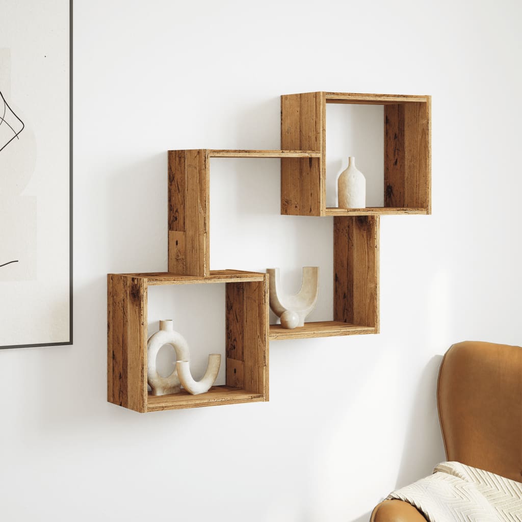 Dulap de perete, lemn vechi, 78x18x71 cm, lemn prelucrat GartenMobel Dekor