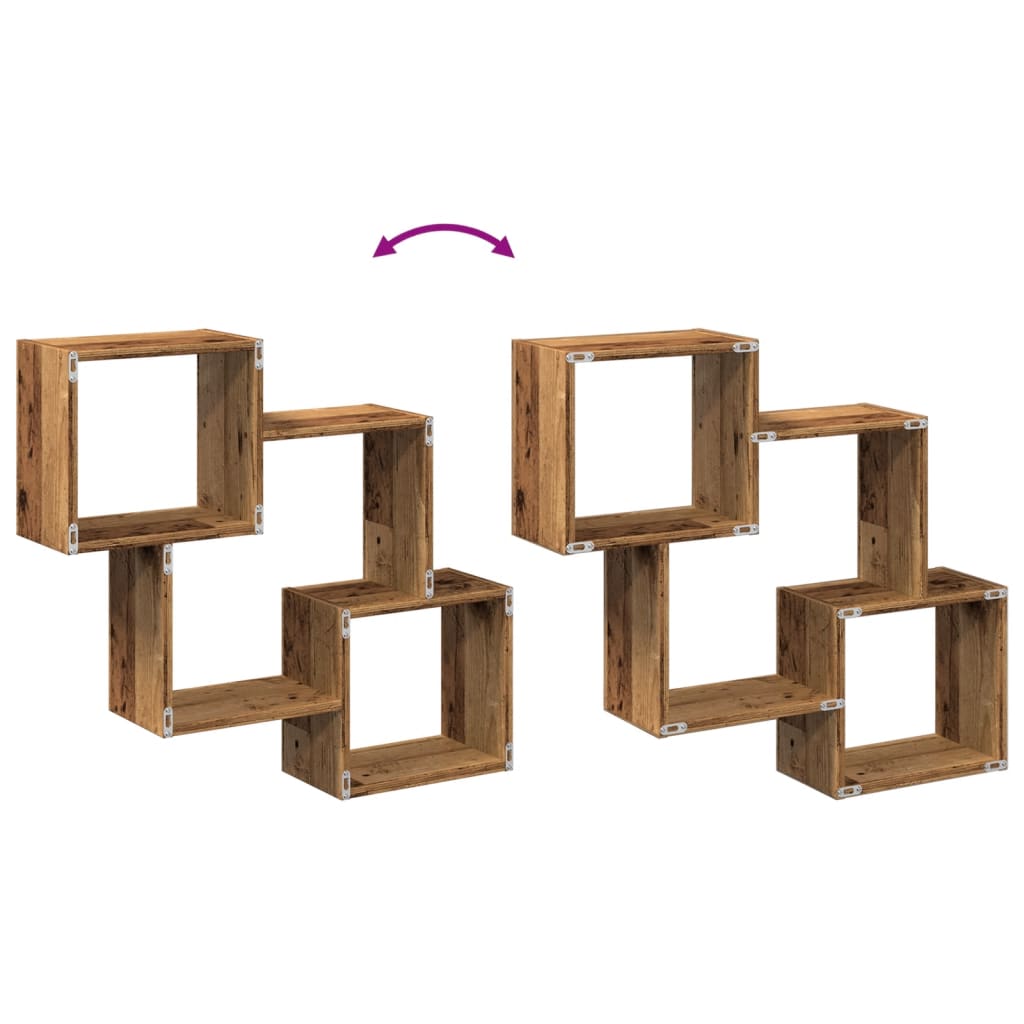 Dulap de perete, lemn vechi, 78x18x71 cm, lemn prelucrat GartenMobel Dekor