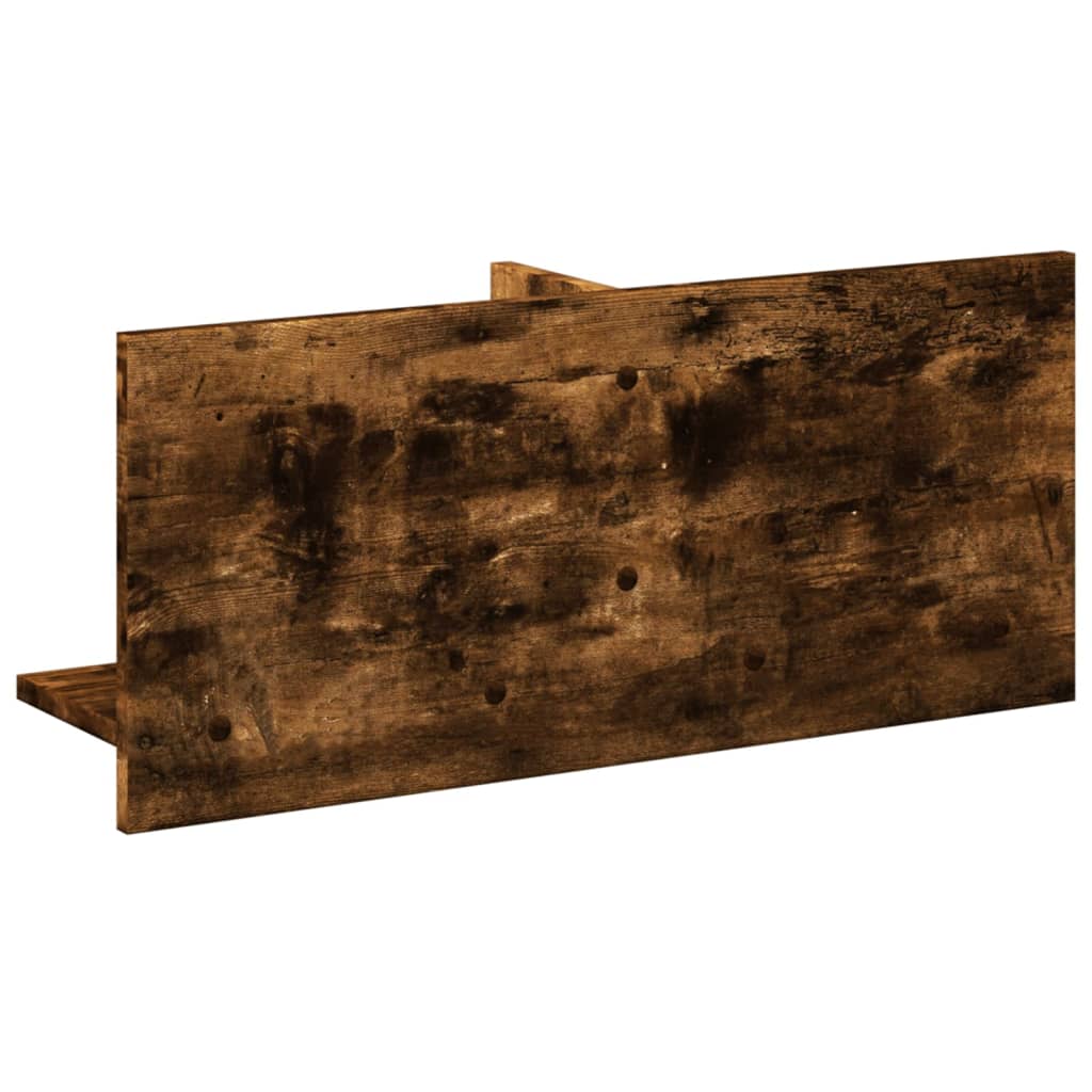 Dulap de perete, stejar fumuriu, 70x16,5x30 cm, lemn prelucrat GartenMobel Dekor