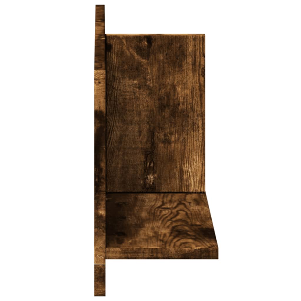 Dulap de perete, stejar fumuriu, 70x16,5x30 cm, lemn prelucrat GartenMobel Dekor