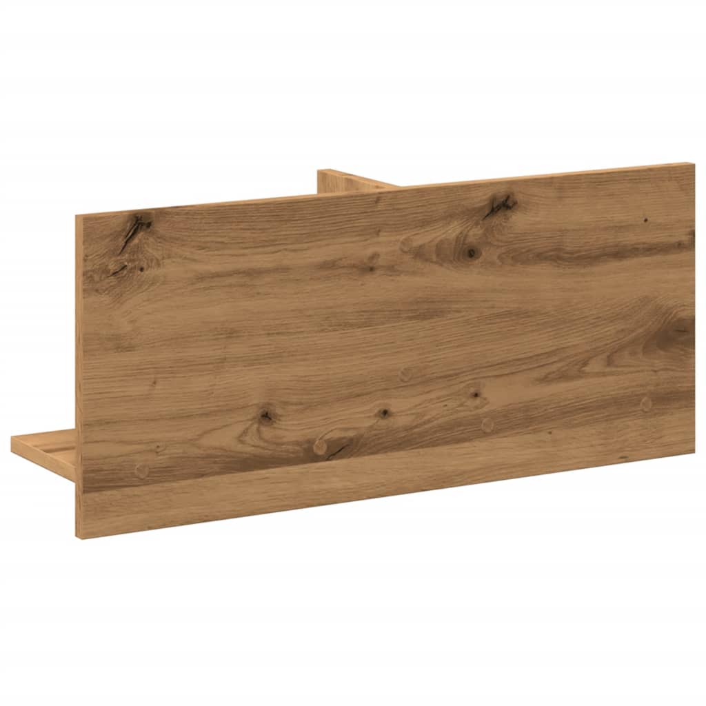 Dulap de perete stejar artizanal, 70x16,5x30 cm, lemn prelucrat GartenMobel Dekor