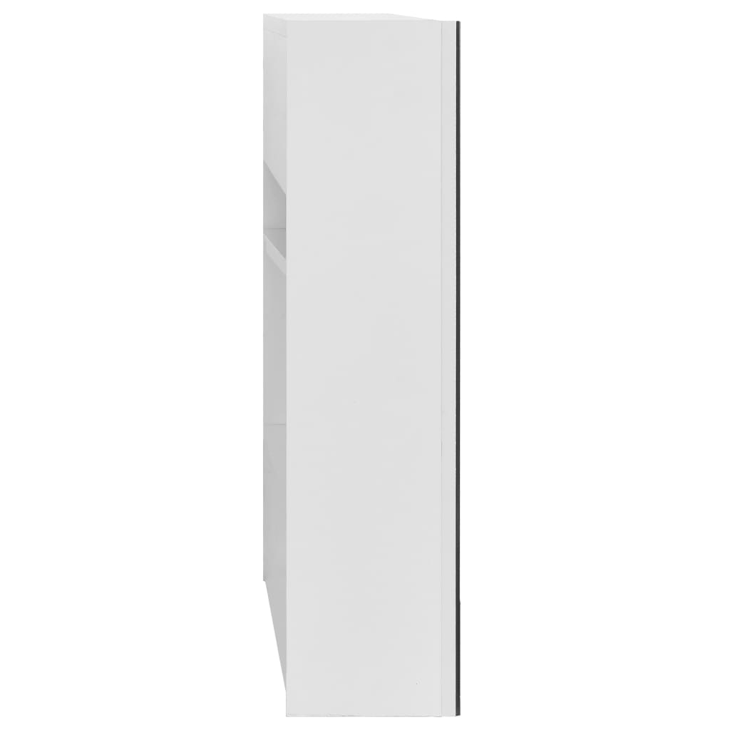 Dulap de baie cu oglindă, alb, 80x15x60 cm, MDF GartenMobel Dekor