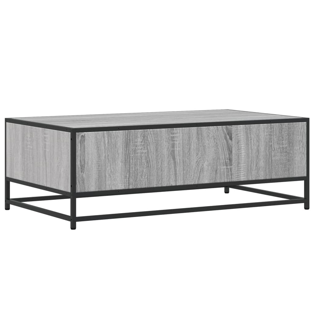Măsuță de cafea, gri sonoma, 100x57x35 cm, lemn prelucrat/metal GartenMobel Dekor