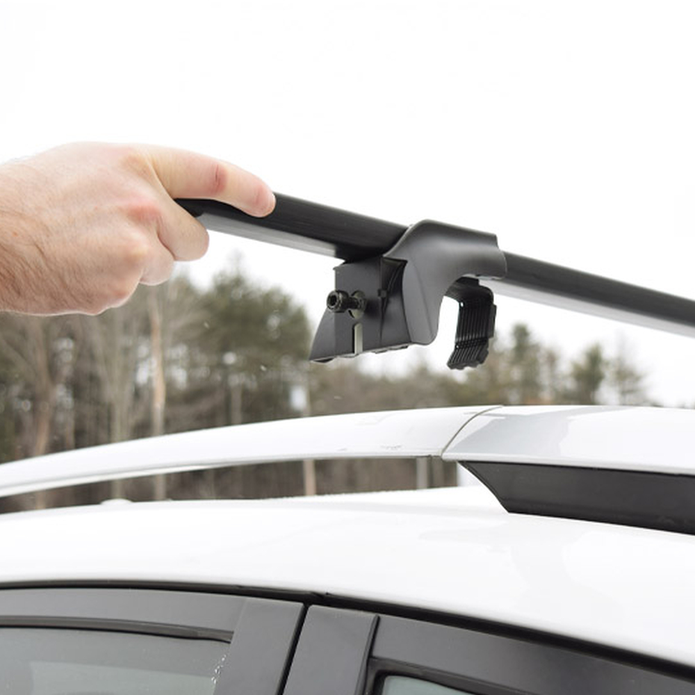 Set 2 Bare Portbagaj Auto Transversale Universale din Otel, Lungime Reglabila Maxim 126cm