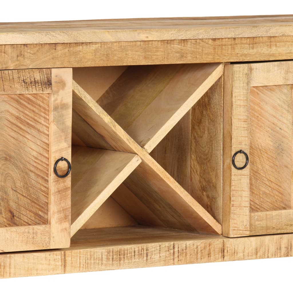 Dulap, 120 x 30 x 76 cm, lemn de mango nefinisat GartenMobel Dekor