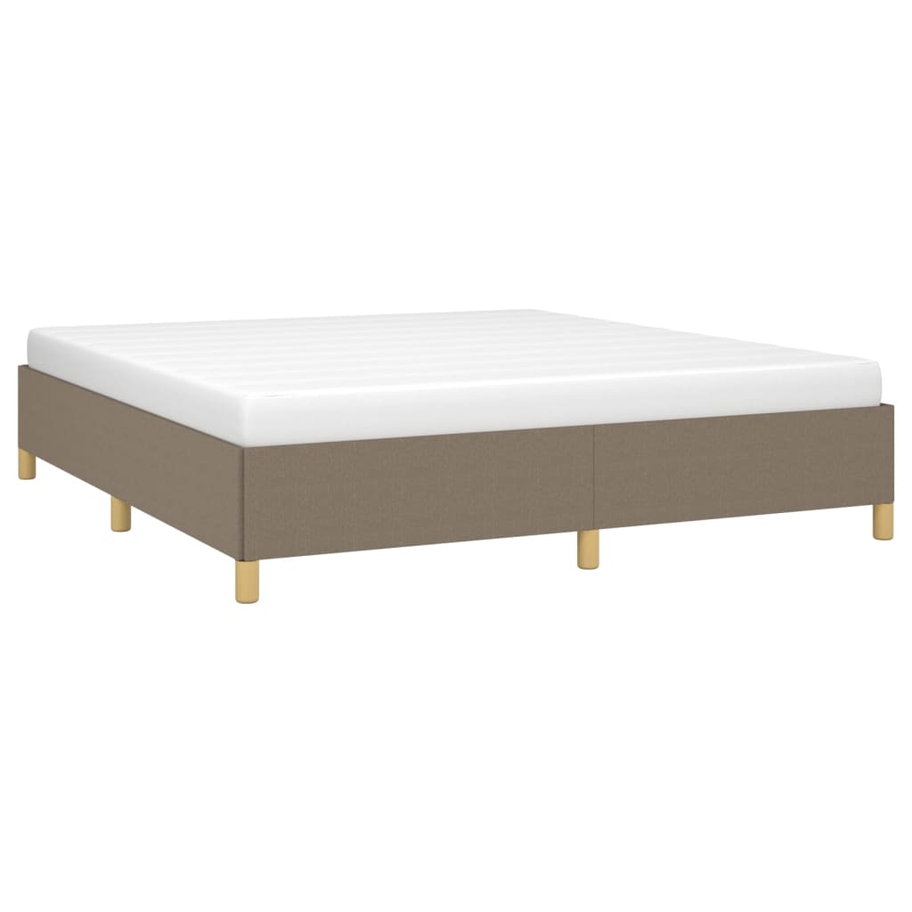 Cadru de pat, gri taupe, 180 x 200 cm, material textil GartenMobel Dekor