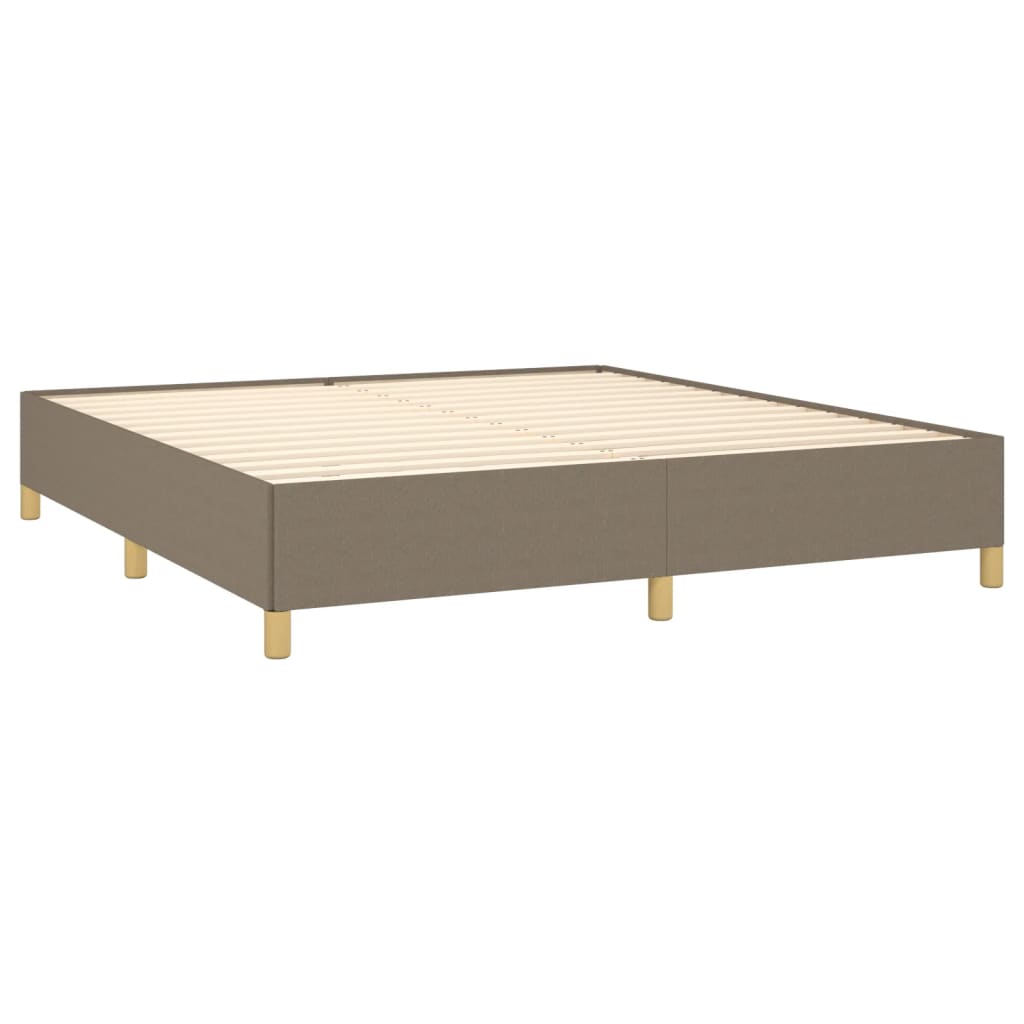 Cadru de pat, gri taupe, 180 x 200 cm, material textil GartenMobel Dekor