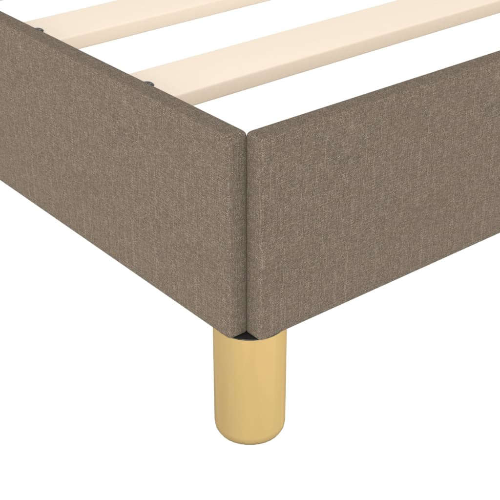 Cadru de pat, gri taupe, 180 x 200 cm, material textil GartenMobel Dekor
