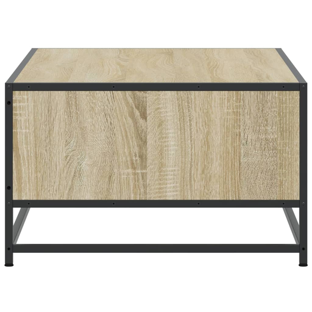 Măsuță cafea stejar sonoma 100x57x35 cm lemn prelucrat și metal GartenMobel Dekor