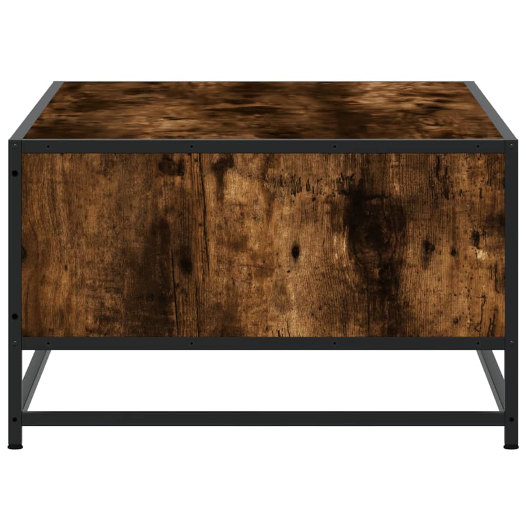 Măsuță de cafea stejar fumuriu 100x57x35cm lemn prelucrat/metal GartenMobel Dekor
