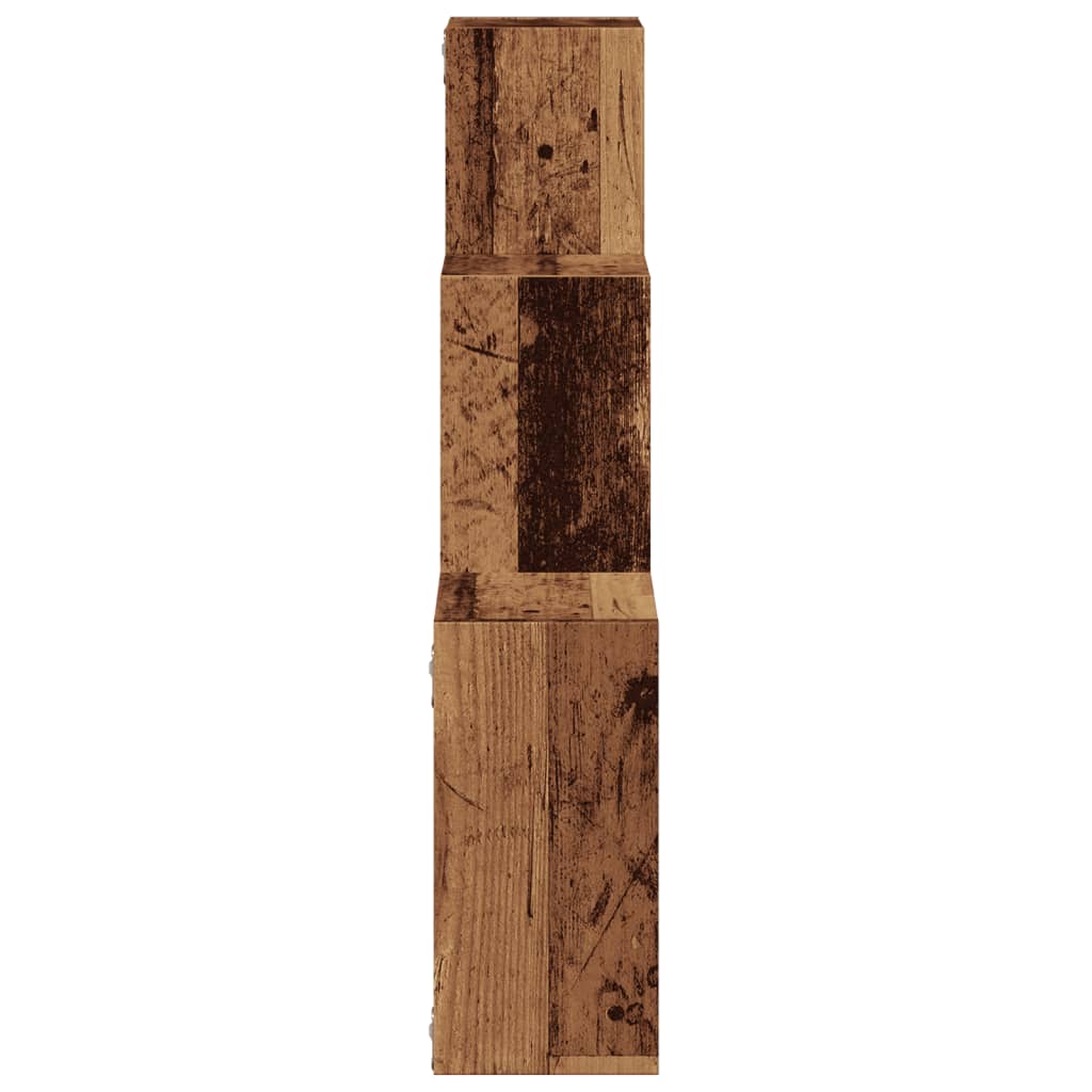 Rafturi de perete, cub, lemn vechi, 68x15x68 cm, lemn prelucrat GartenMobel Dekor