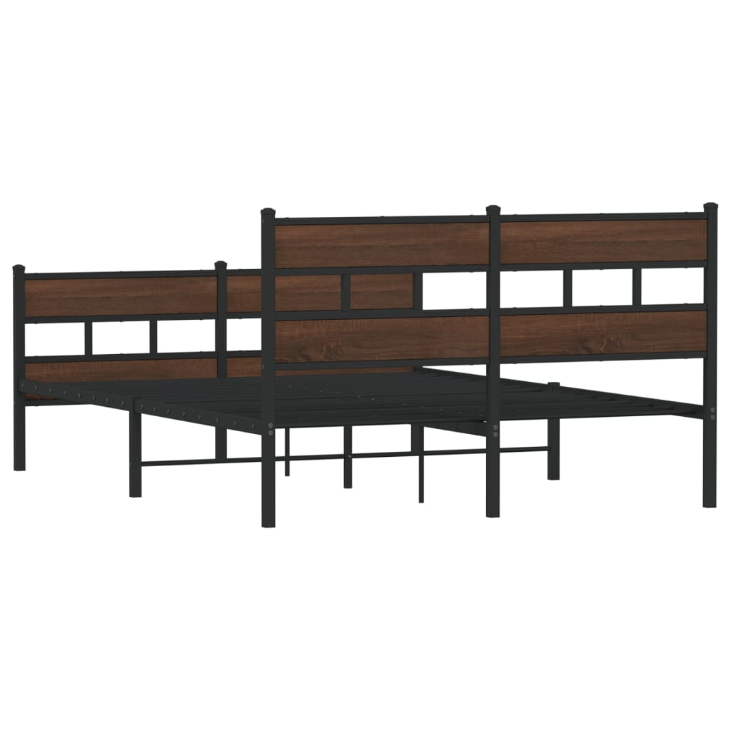Cadru de pat fără saltea, cu tăblie de cap/picioare, 140x200 cm GartenMobel Dekor