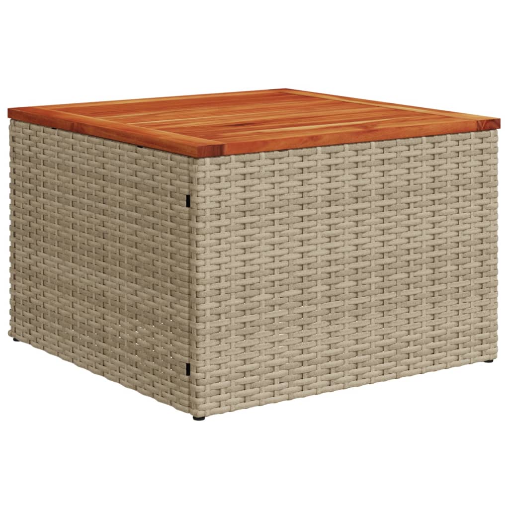 Set canapele de grădină, 7 piese, cu perne, bej, poliratan GartenMobel Dekor