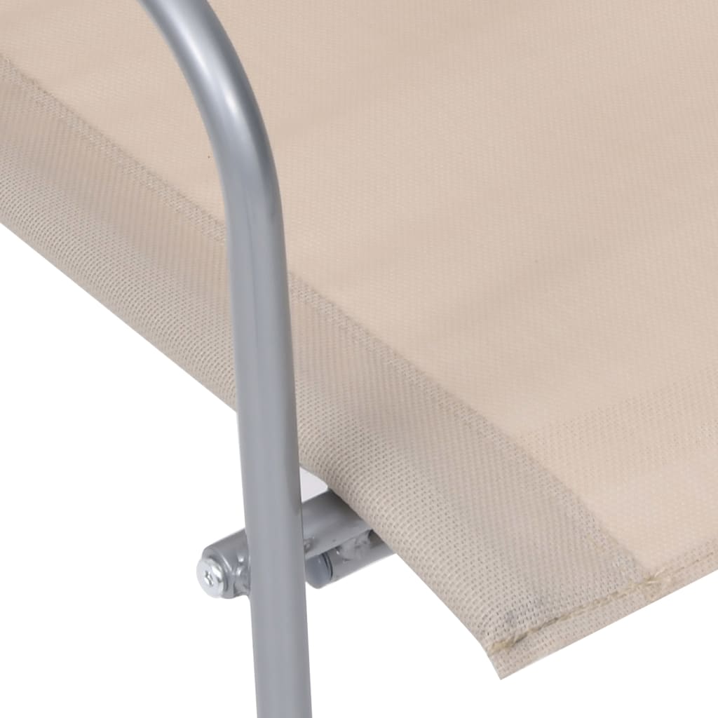 Set mobilier de grădină, 4 piese, crem, oțel și textil GartenMobel Dekor