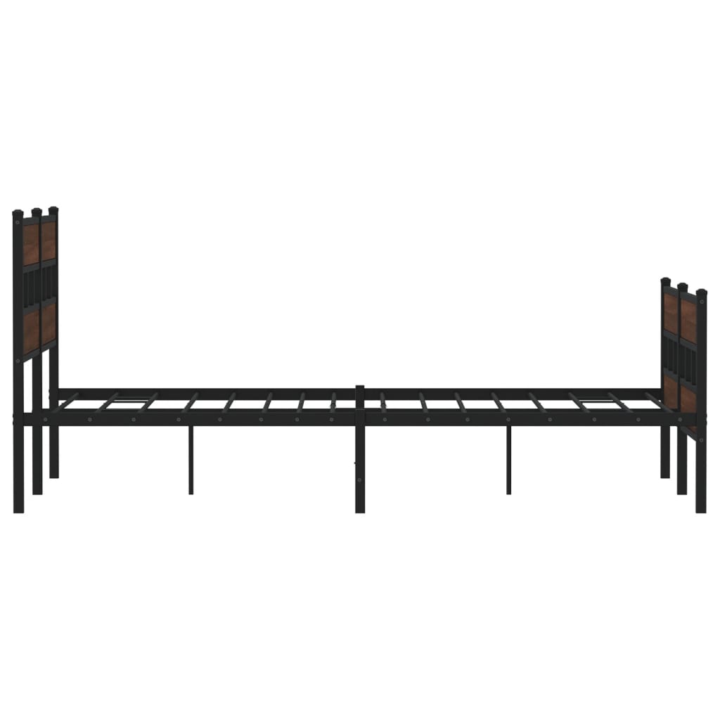 Cadru de pat fără saltea, cu tăblie de cap/picioare, 140x190 cm GartenMobel Dekor