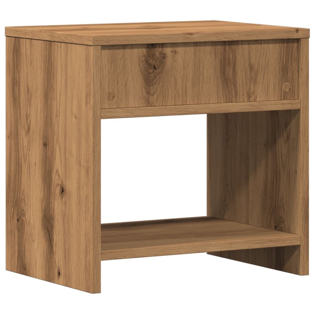 Noptiere, 2 buc., stejar artizanal, 40x30x40 cm, lemn prelucrat GartenMobel Dekor