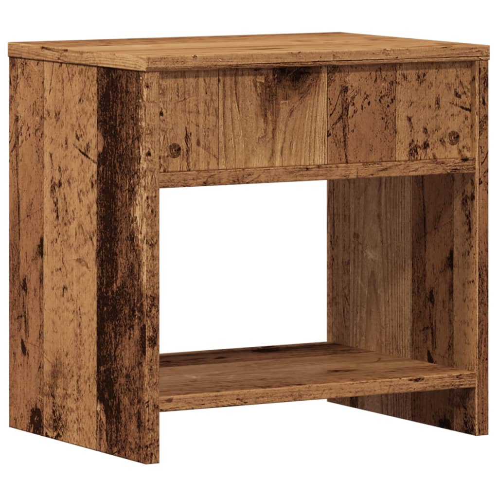 Noptiere, 2 buc, lemn învechit, 40x30x40 cm, lemn prelucrat GartenMobel Dekor