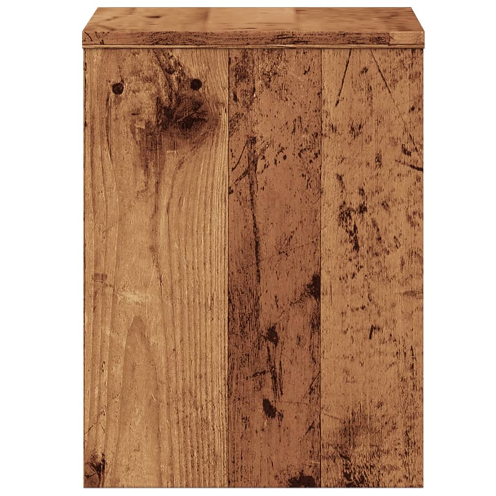 Noptiere, 2 buc, lemn învechit, 40x30x40 cm, lemn prelucrat GartenMobel Dekor