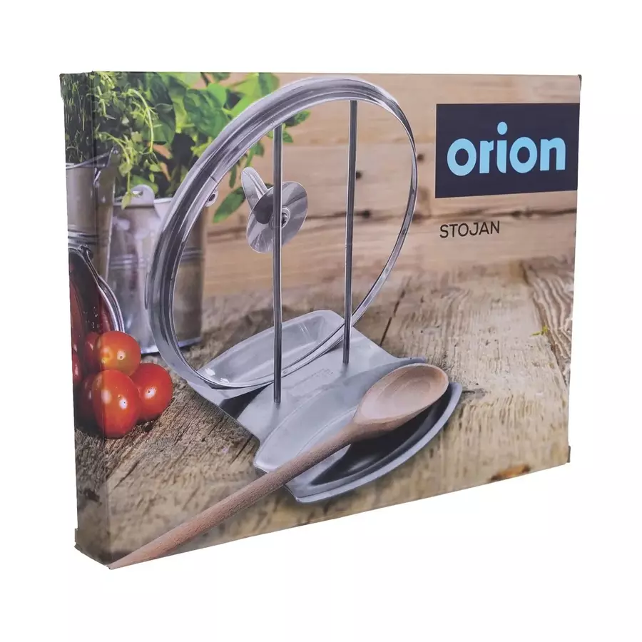 Suport pentru linguri de lemn și capace Orion din oțel inoxidabil Handy KitchenServ