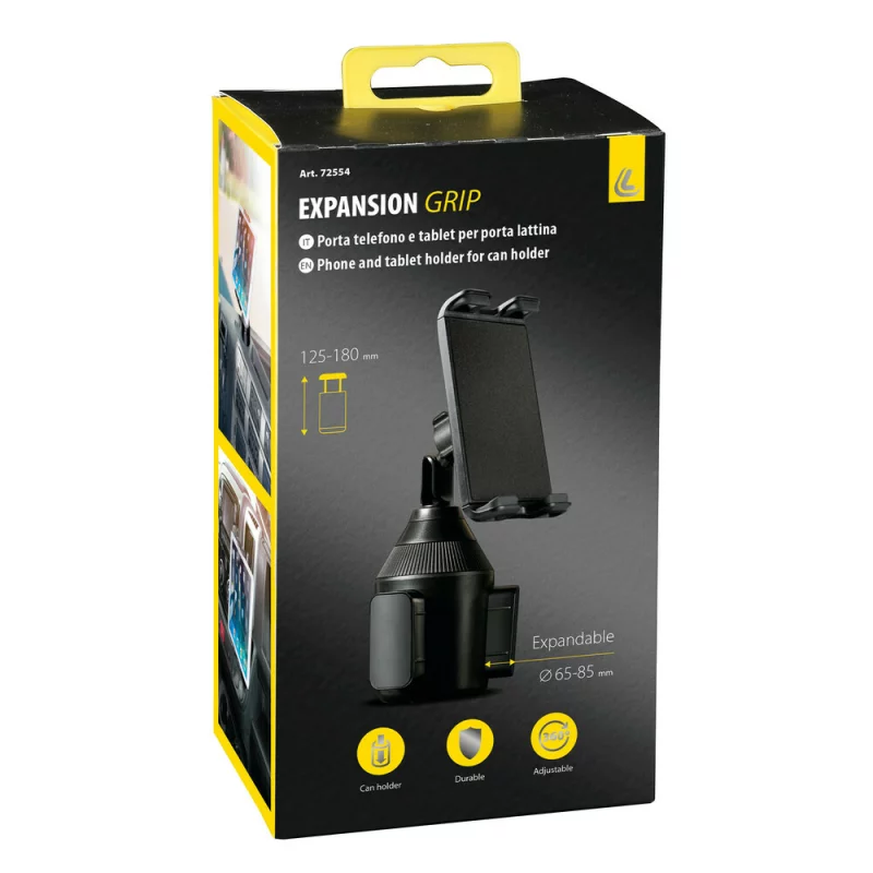 Suport telefon mobil si tableta cu fixare in suport pahar Expansion Grip Garage AutoRide