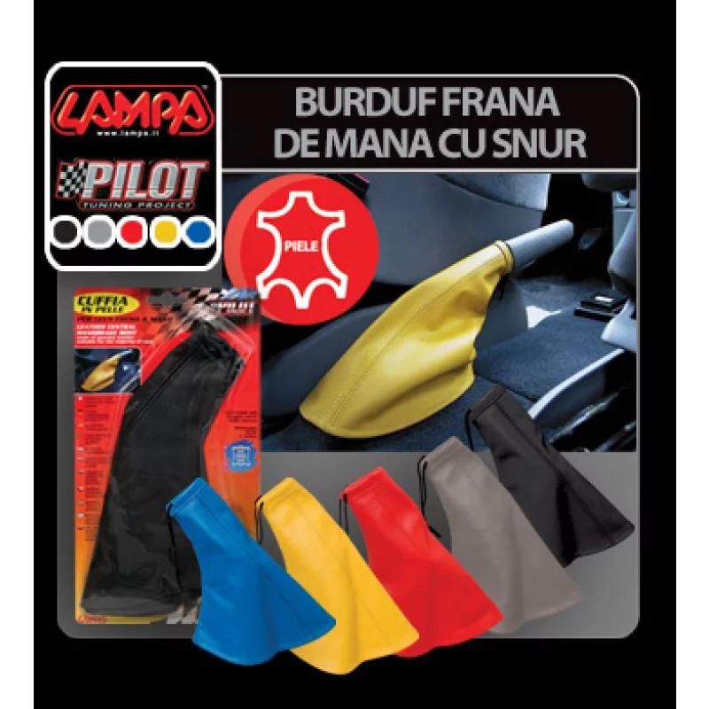 Burduf frana de mana cu snur Lampa - Galben Garage AutoRide