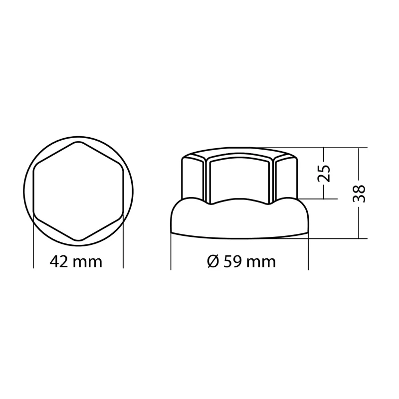 Capacele ABS prezoane camion 10buc - Ø 32/33mm - Crom Garage AutoRide