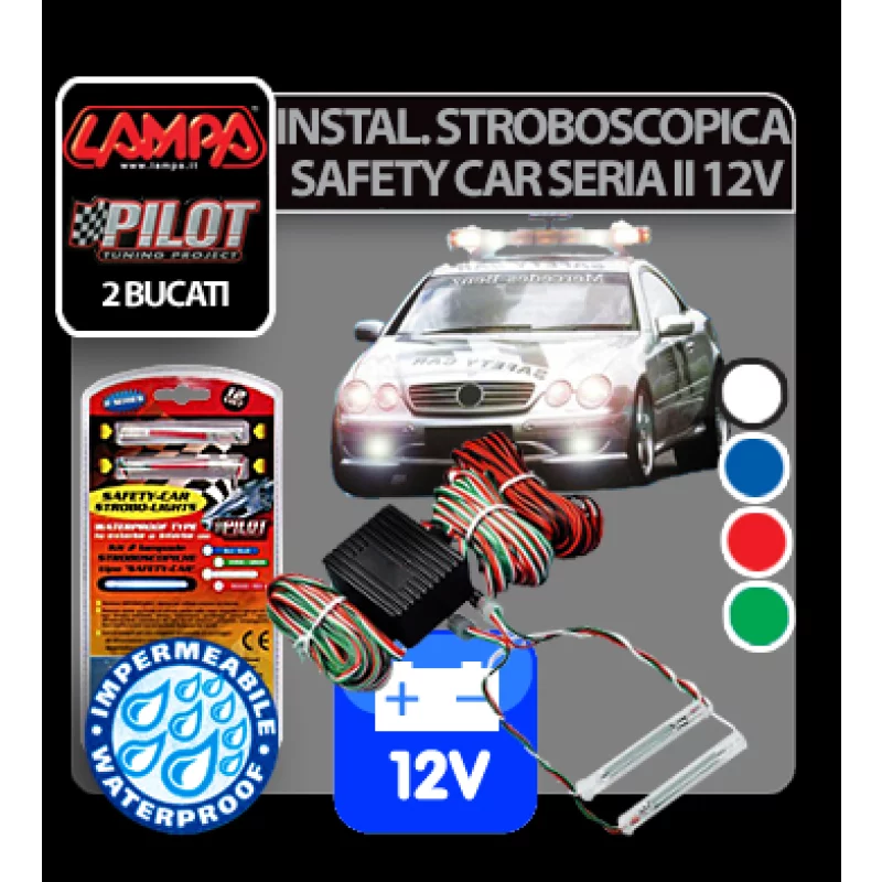 Instalatie stroboscopica Safety Car Seria II 12V - Verde Garage AutoRide