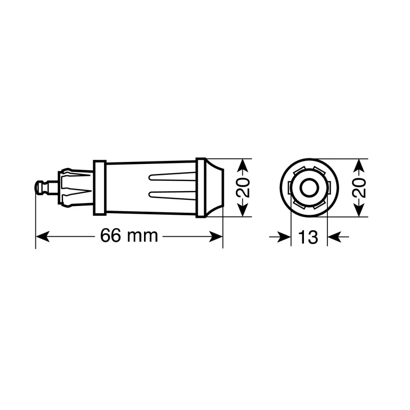 Mufa bricheta auto DIN - 12/24V 15A - Resigilat Garage AutoRide